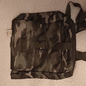 Pink camouflage backpack 12x10 1/2